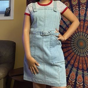 SOLD • American Eagle Denim Overall Dress